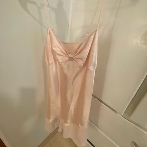 PINK SILK/SATIN DRESS